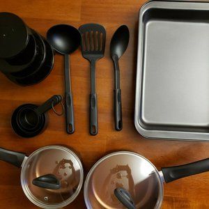 Cooks 16-pc Aluminum Non-Stick Cookware Set